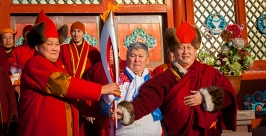 Олимпийский Огонь в Иволгинском дацане, Бурятия Анна Огородник, UlanMedia