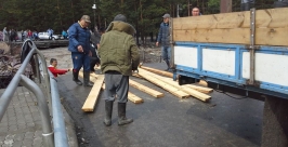 В Аршане пытаются восстановить сообщение между берегами Кынгырги  Пресс-служба администрации Тункинского района Бурятии