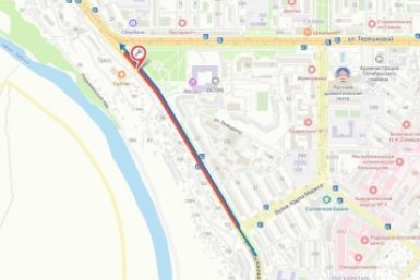 По ночам объезд по правой полосе в сторону города администрации Улан-Удэ