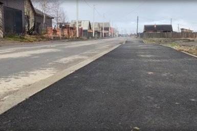 В селе Турунтаево торжественно открыли обновлённую улицу Российскую минтранс Бурятии