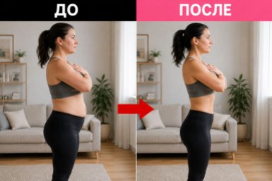 Снимаем "спасательный круг" с талии: 3 простых движения на ногах – результат в ноябре