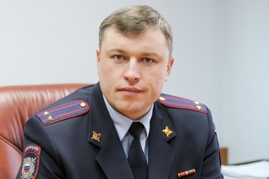 Подполковник полиции – начальник Управления МВД России по городу Улан-Удэ Владимир Казадае Пресс-служба МВД РФ по Бурятии