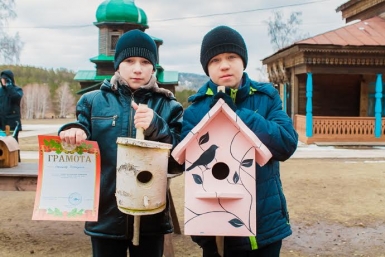 Участники конкурса "Каждой птичке - свой домик" Пресс-служба Этнографического музея народов Забайкалья