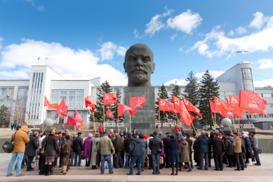 Митинг в честь дня рождения Владимира Ленина прошел в Улан-Удэ Александра Данилова, UlanMedia