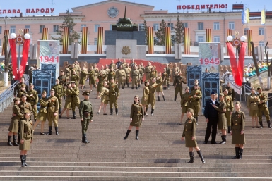 Мемориал Победы в Улан-Удэ 9 мая Александра Данилова, UlanMedia