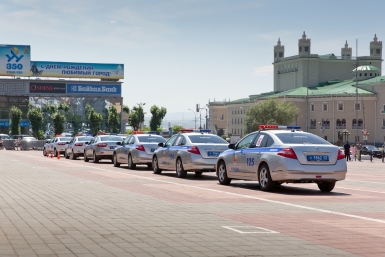 Показательные выступления профессионального мастерства по безопасному управлению автомобилем Александра Данилова, UlanMedia