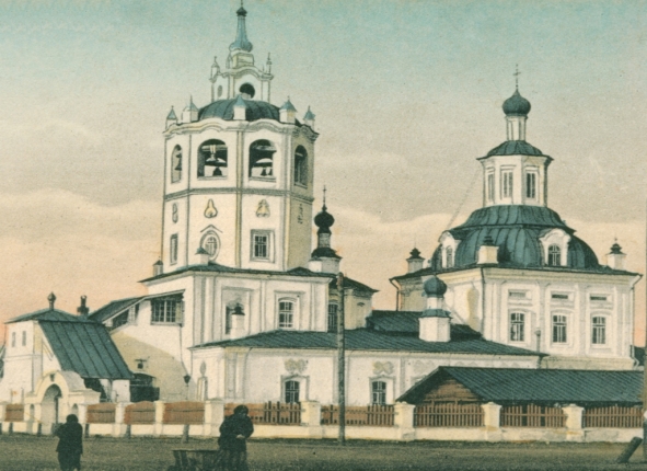 Спасская церковь (построена в 1800 году, в советское время разрушена)
